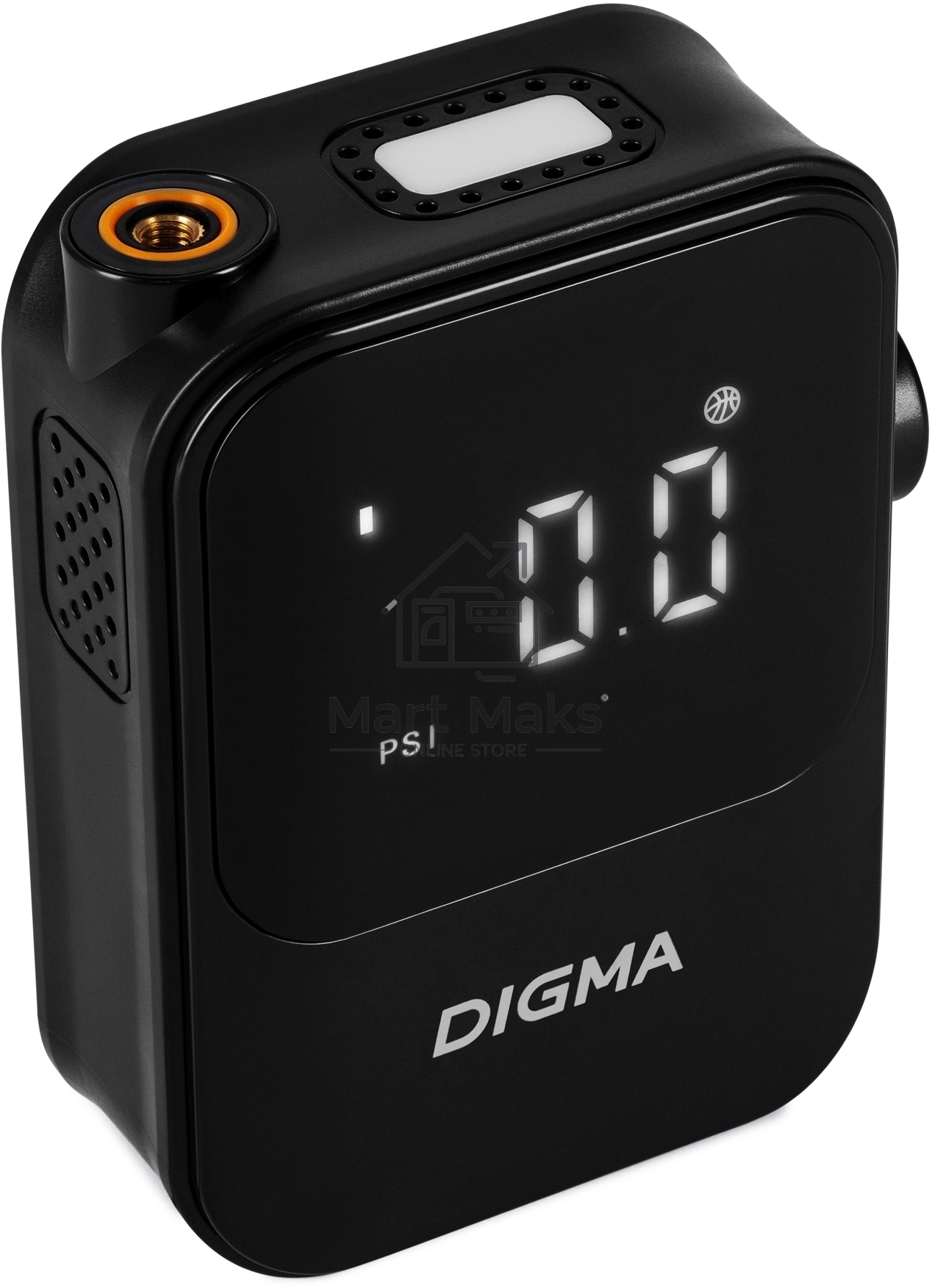 Автомобильный компрессор Digma QBK-120B черный, шланг 0.2м
