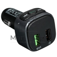 Автомобильное зарядное устройство Hoco E67, bluetooth FM Transmitter, 1xUSB, QC3.0, черный