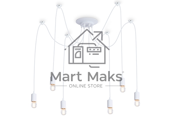 Светильник Ambrella light TR8177/6 WH белый E27*6 max 40W D630*910