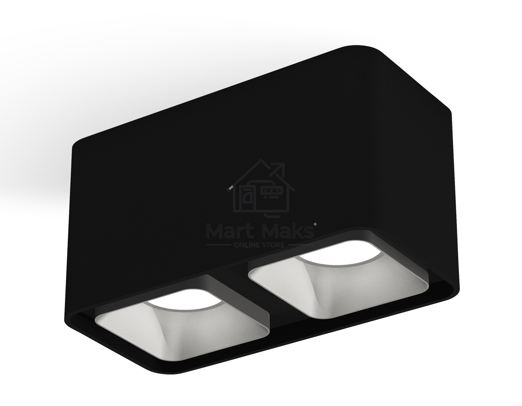 Светильник Ambrella Light XS7851003 SBK/SSL черный песок/серебро песок MR16 GU5.3 (C7851, N7703)