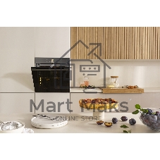 Духовой шкаф Gorenje BSA6138B, 77 л, макс. температура 300 градусов, комбинированное управление, TFT-дисплей, SteamAssist PRO, Wi-Fi, динамическая система охлаждения, быстрый нагрев, энергоэффективность А+, черный