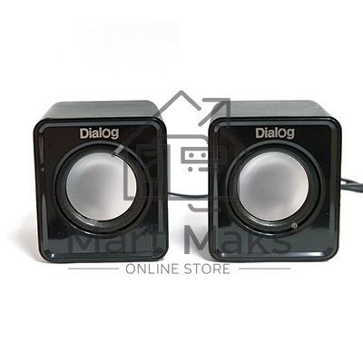 Колонки Dialog Colibri AC-02UP черный акустические колонки 2.0, 5W RMS, питание от USB