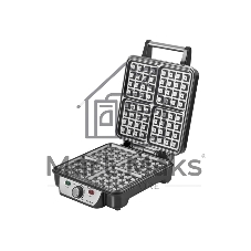 Вафельница Centek CT-1453 1100Вт Вафли- венские х4, 240х240мм, антипригарное покрытие, нерж сталь
