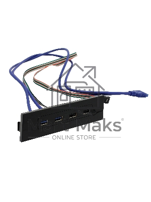 Планка USB на переднюю панель ExeGate U5H-614, 5.25