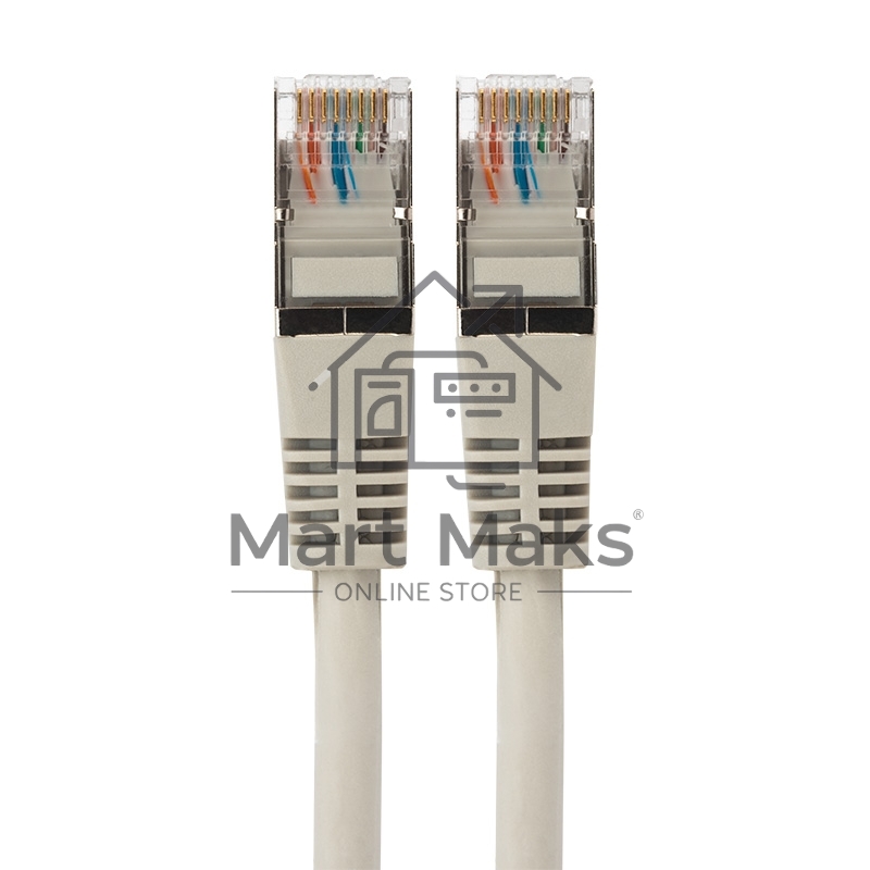 Пaтч-корд F/UTP Rexant, категория 5e, RJ45-RJ45, экранированный, 24AWG, LSZH, серый, 3м