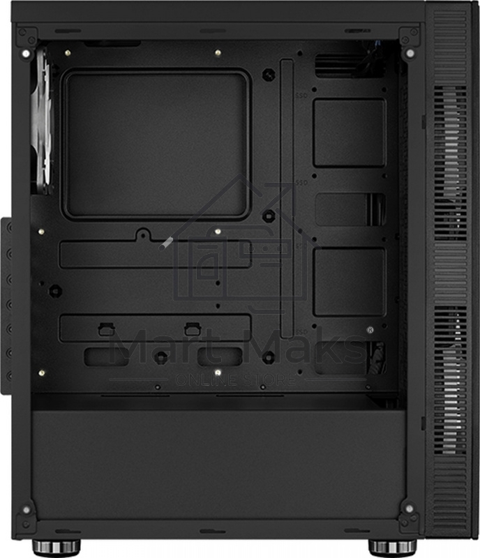Компьютерный корпус Aerocool / Formula Python (3xUSB, 2xAudio, 0.5 мм,2x200 мм FAN, прозрачная стенка-закаленное стекло, ATX, без БП)