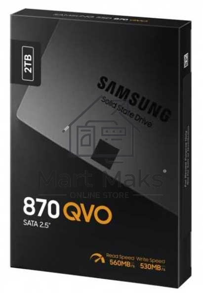 Накопитель SSD Samsung 870 QVO, 2TB, SATA III, 2.5