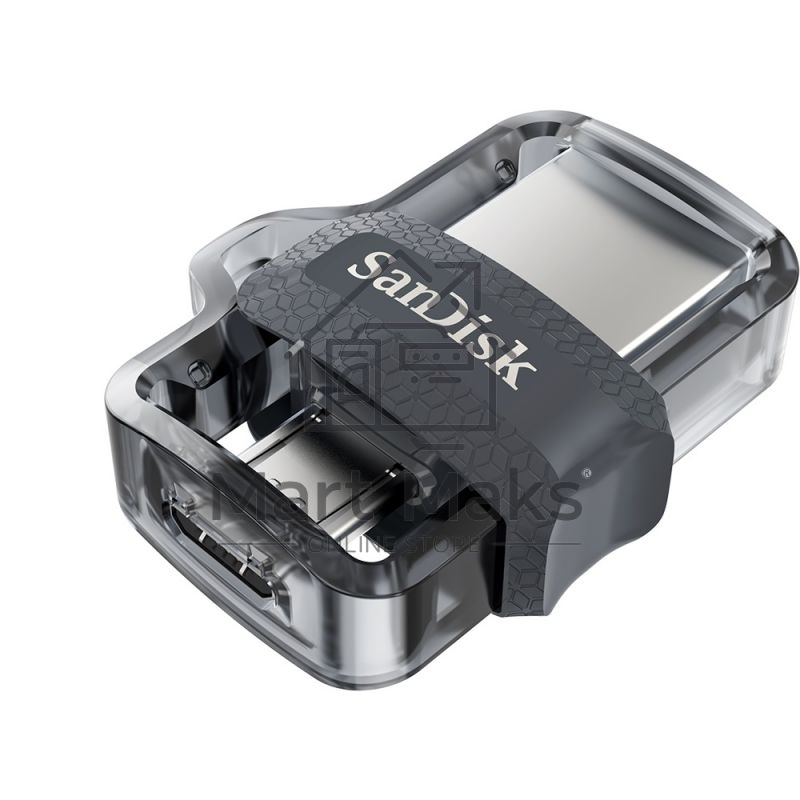 Флешка USB R/W R/W 128GB SanDisk Ultra Android Dual Drive OTG, m3.0/USB 3.0, Black