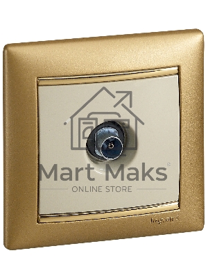 Розетка телевизионная Legrand 774329 TV Valena звезда 1,5Дб 2400МГц (слоновая кость)