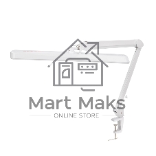 Лампа настольная бестеневая на струбцине Rexant ECO light, 324 SMD LED с диммером, теплый/холодный цвет свечения, белая