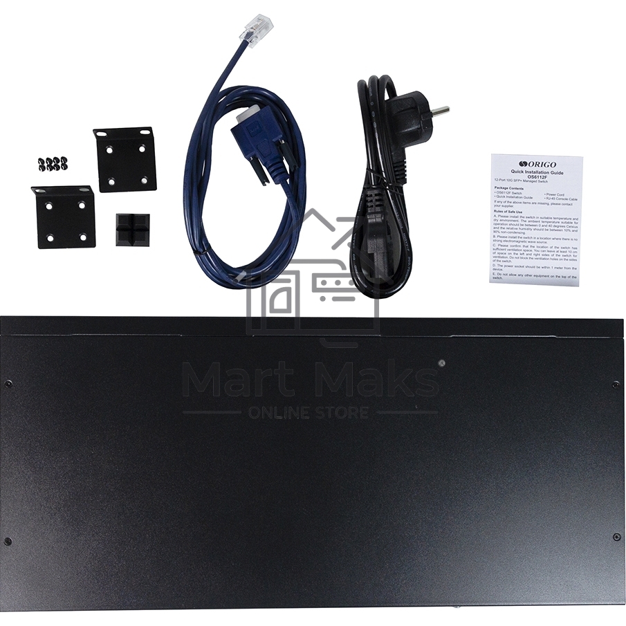 Коммутатор Managed L3 Switch 12x10GBase-X SFP+, RJ45 Console