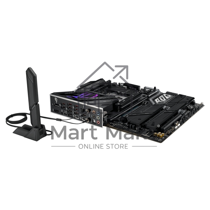 Материнская плата ASUS ROG STRIX Z790-E GAMING WIFI II, LGA 1700, Intel Z790, 4xDDR5, 4xSATA, 5xM.2, 1xPCIe 5.0 x16, 2xPCIe 4.0 x16, 2.5Gb LAN, 1xUSB-A 3.2 Gen 2, 2xUSB-A 3.2 Gen 2x2, 1xHDMI, 1xDP, 3x3.5 мм, 7.1, ATX