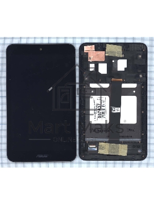 Модуль (матрица + тачскрин) для Asus MeMo Pad 8 ME181 ME181C черный с рамкой