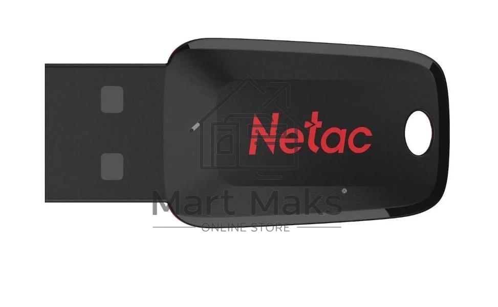 Флешка USB R/W R/W Netac U197 8Gb <NT03U197N-008G-20BK>, USB2.0, пластиковая, черная