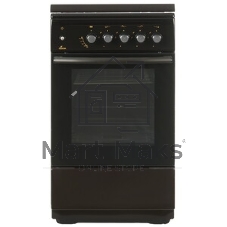 Плита газовая Flama N FG 24237 B коричневый, конфорок 4 газовых, духовка 50 л, 50 см x 85 см x 60 см