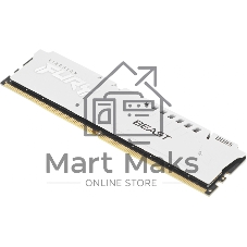 Оперативная память Kingston Fury Beast, DDR5, 32Gb (1x32GB), 6000MHz, CL36, DIMM, с радиатором, белый