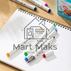 Набор маркеров для скетчинга Deli EC187-60 ColoRun 11 мм, 150 мм, трехгранный корпус, двойной пишущий наконечник, 1-5 мм, 60 цветов, ассорти, пластиковая коробка (60 шт.)