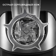 Кухонная машина Hyundai HYM-S8591 планетар.вращ. 1500Вт черный/серебристый