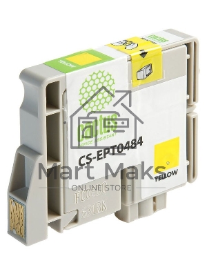 Картридж струйный Cactus CS-EPT0484 желтый (14,4 мл) для Epson Stylus Photo R200/R220/R300/R320/R340/RX500/RX600/RX620/RX640