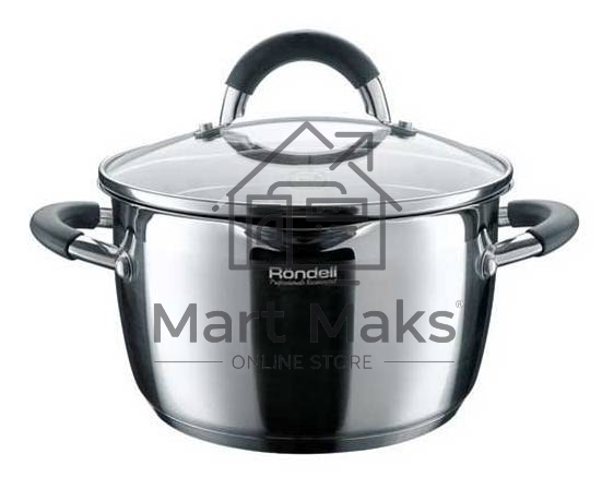 Кастрюля RONDELL RDS-025 Flamme 5,7л RONDELL Кастрюля RDS-025 с/кр 24 см 5.7 л Flamme. Диаметр 24см. Объем 5.7л. Высококачественная пищевая сталь 18/10. Толщина стенок 0.6 мм. Тройное вштампованное, а затем вплавленное дно 5.0 мм. Комбинированная (зеркаль