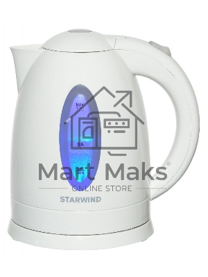 Чайник электрический Starwind SKP2211 1.7л. 2200Вт белый (корпус: пластик)
