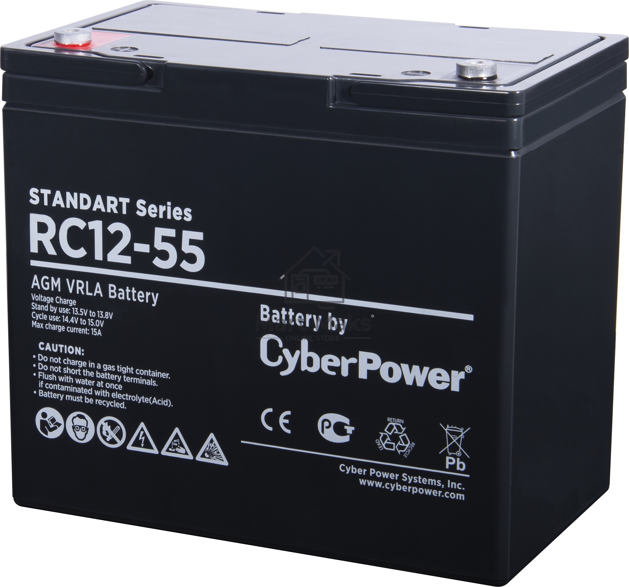 Батарея SS CyberPower Standart series RC 12-55 / 12V 55 Ah