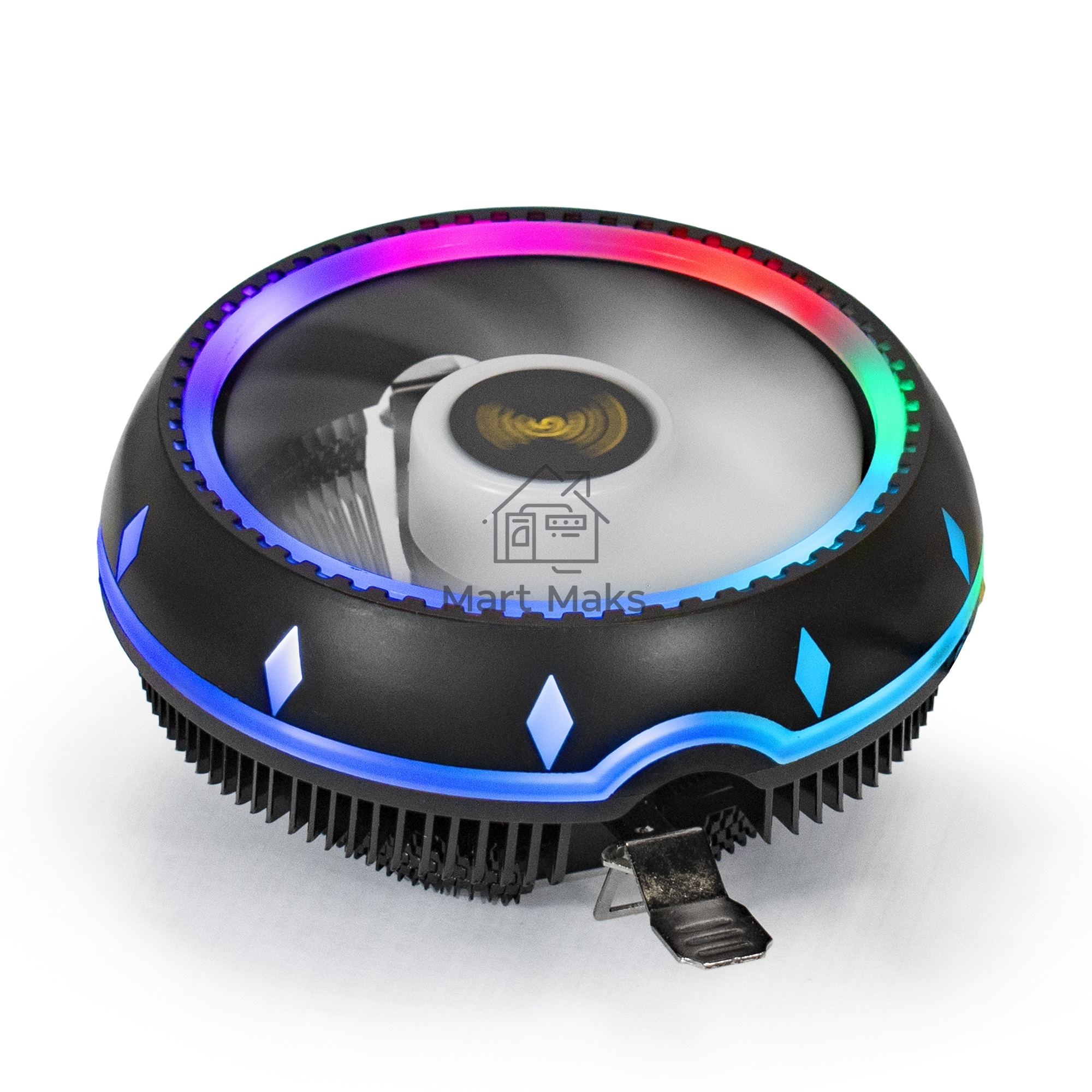 Кулер для процессора ExeGate Dark Magic EE126M-PWM.RGB черный, 120 мм, алюминий, 2000 об/мин, 24 дБ, 4 pin, 100 Вт, 65 мм