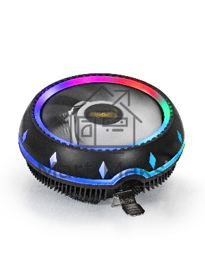 Кулер для процессора ExeGate Dark Magic EE126M-PWM.RGb черный, 120 мм, алюминий, 2000 об/мин, 24 дБ, 4 pin, 100 Вт, 65 мм