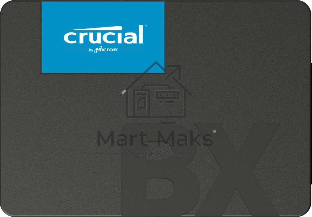 Накопитель SSD Crucial BX500, 2Tb, SATA III, 2.5