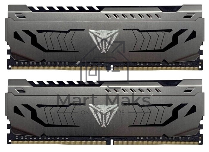 Оперативная память Patriot Viper Steel, DDR4, 64GB (2x32GB), 3600MHz, CL18, DIMM, радиатор, черный