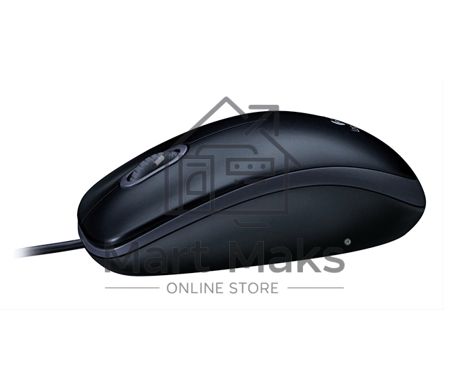 Мышь проводная Logitech M100/100R DARK/GREY (темно-серая/черная), 1000 dpi, USB, кнопки - 3