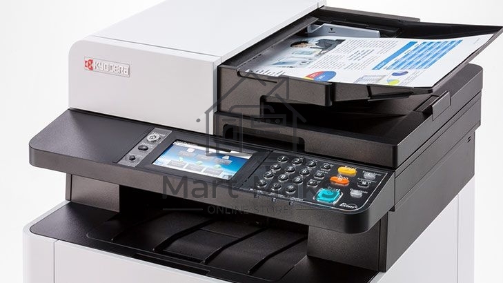 МФУ лазерный Kyocera M5526cdw (1102R73NL0\1102R73NL1), A4, цветной, печ. до 26 стр/мин., скан. до 30 стр/мин. (ч/б) 23 стр/мин. (цвет), 1200 x 1200 dpi (печать) 600x600dpi (скан.), USB, RJ-45, Wi-Fi, Air Print, Mopria