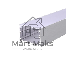 Комплект врезного алюминиевого профиля с рассеивателем Rexant 62х32 мм, 1 м