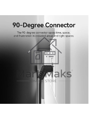 Патч-корд Vention прямой UTP cat.6a, RJ45 угол 90 - 3 м. черный
