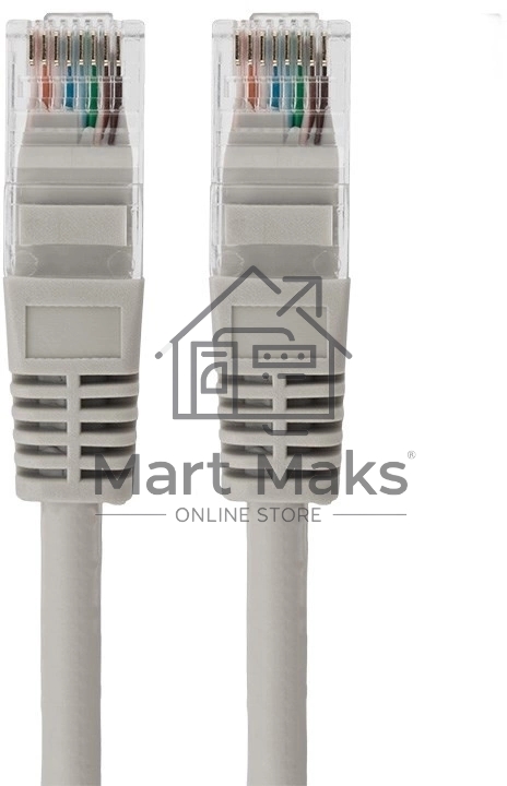 Пaтч-корд U/UTP Rexant, категория 5e, RJ45-RJ45, неэкранированный, LSZH серый, 1м
