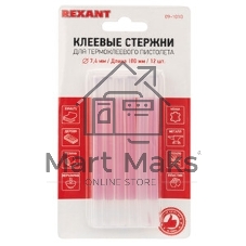 Клеевые стержни Rexant, Ø11 мм, 270 мм, белые, 10 шт., хедер