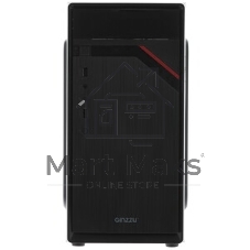 Компьютерный корпус Ginzzu D180 2хUSB 2.0,AU w/o PSU