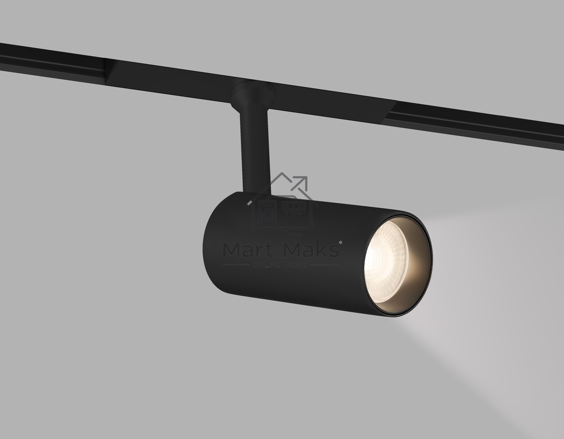 Трековый акцентный светильник Ambrella light GL4405 BK черный IP20 7W 3CCT 3000-6000K SMART 48V 24° D35*90