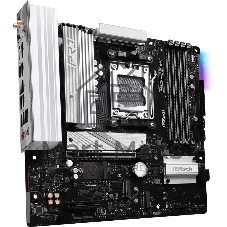 Материнская плата ASRock B850M PRO RS WIFI, AM5, AMD B850, 4xDDR5, 4xSATA, 3xM.2, 1xPCIe 5.0 x16, 1xPCIe 3.0 x4, 1xDP, 1xHDMI, 1x2.5Gb LAN, Wi-Fi 6E, Bluetooth 5.2, 1xUSB-C 10Gbps, 1xUSB-A 10Gbps, 2xUSB-A 5Gbps, 4xUSB-A 2.0, 3x3.5 мм, 7.1, mATX