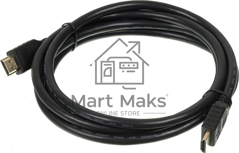 Кабель аудио-видео Buro 2.0 HDMI (m)/HDMI (m) 2м. позолоченные контакты черный