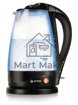 Чайник Vitek VT-1181 стекло Мощность: 2200 Вт. Объем: 1.7 л