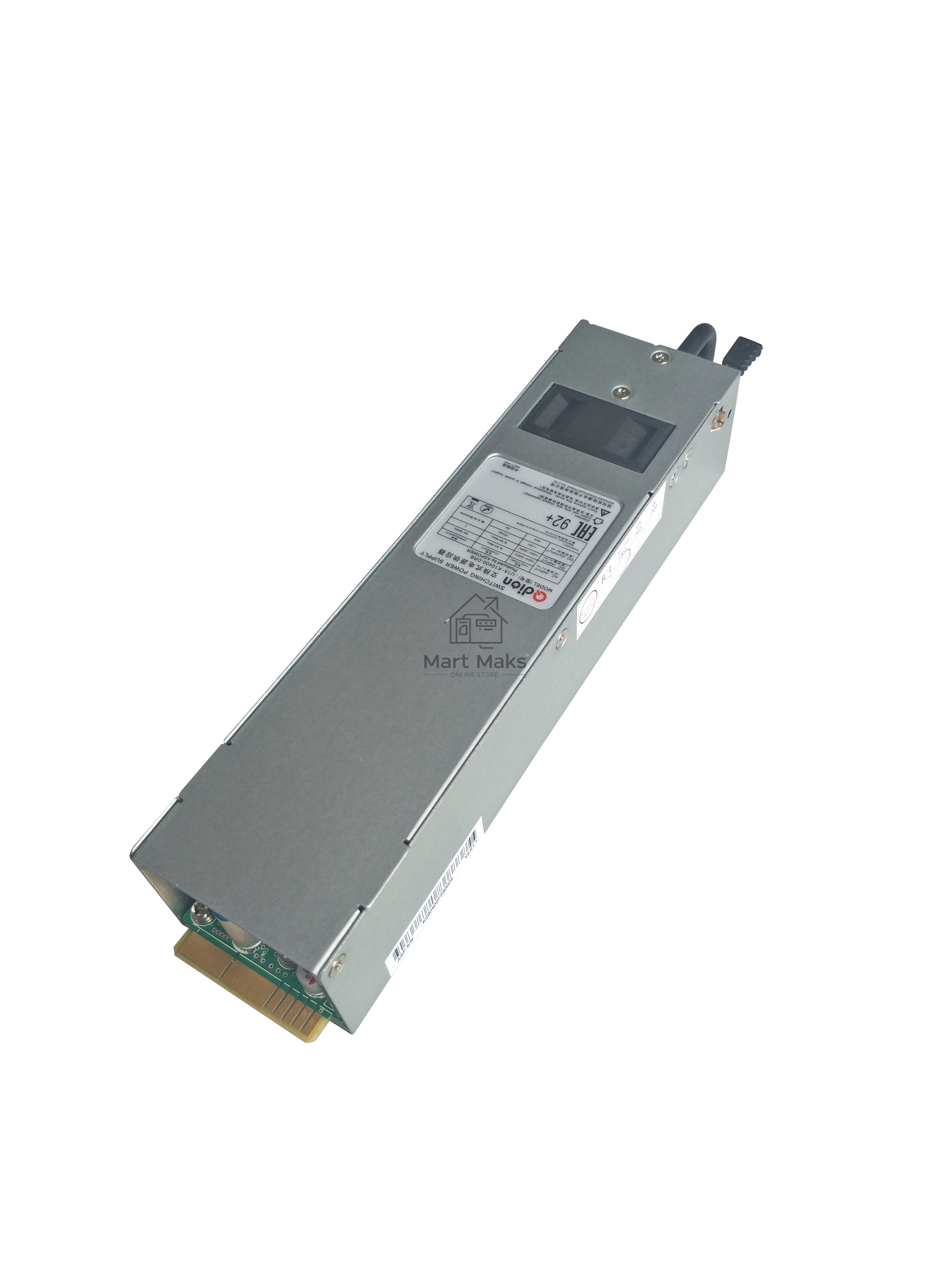 Серверный блок питания Qdion U1A-K10400-DRB (FPP-U1A-K10400-DRB) 1U Slim 400W (ШВГ=50.5*40*196mm), 80 PLUS Golg, Oper.temp 0C~50C, AC/DC dual input