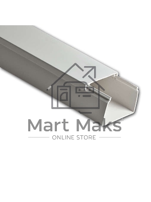 Кабель-канал 60х40 L2000 пластик белый Рувинил РКК-60х40