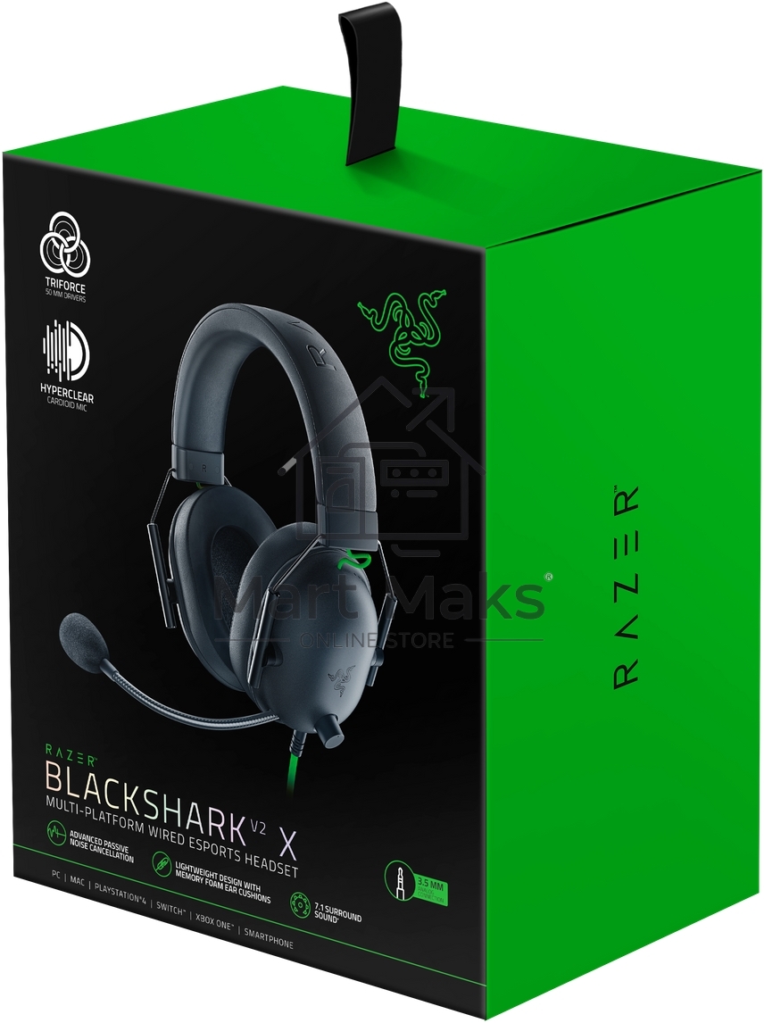 Гарнитура Razer Blackshark V2 X Razer Blackshark V2 X Headset