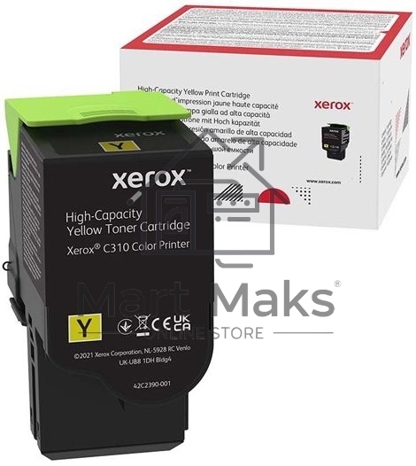 Картридж лазерный XEROX C310 желтый 5,5K (006R04371)