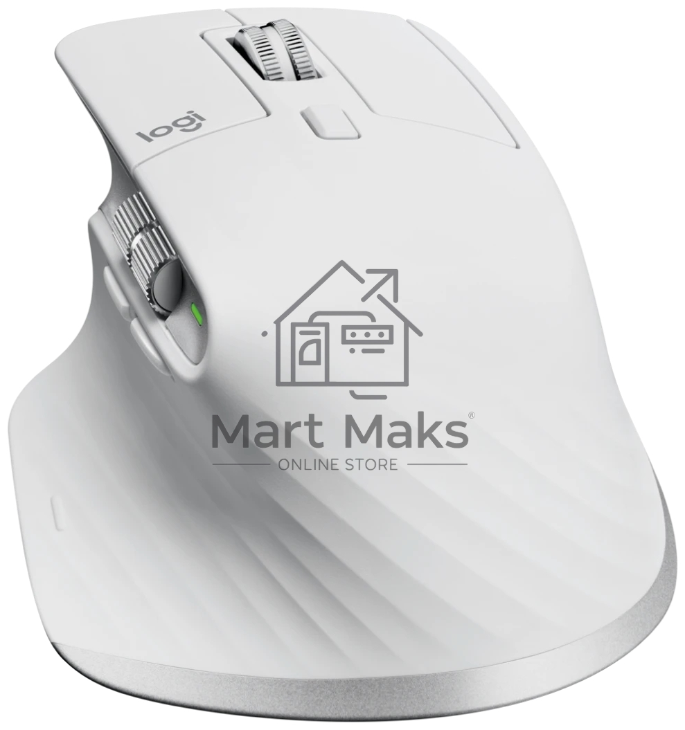 Мышь беспроводная Logitech MX Master 3s светло-серый, 8000 dpi, радиоканал, Bluetooth, USB, кнопки - 7