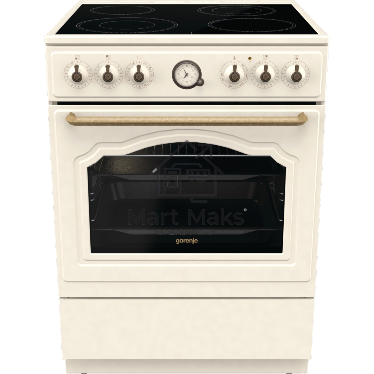 Плита электрическая Gorenje GECS6B70CLI белый, конфорок 4 электрических, духовка 71 л, 60 см x 85 см x 60 см