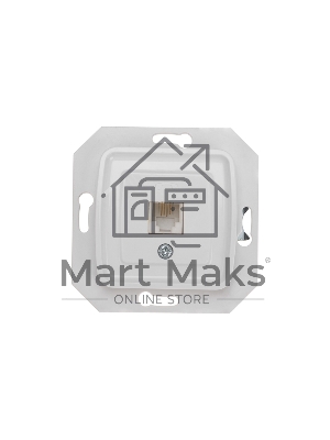 Розетка Телефон RJ11 DEA с/у мех. Бел KRANZ