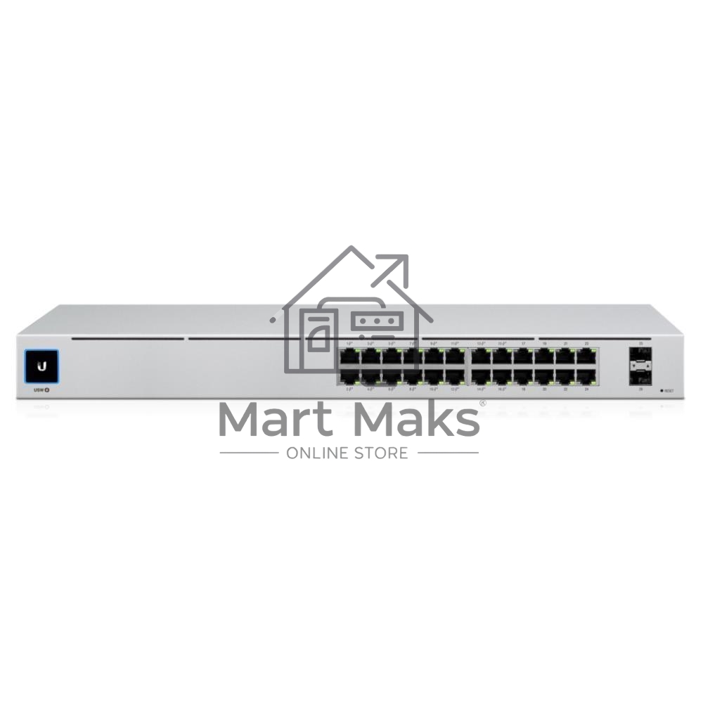 Коммутатор UBIQUITI USW-24-POE 24PORT 1000M 2SFP POE