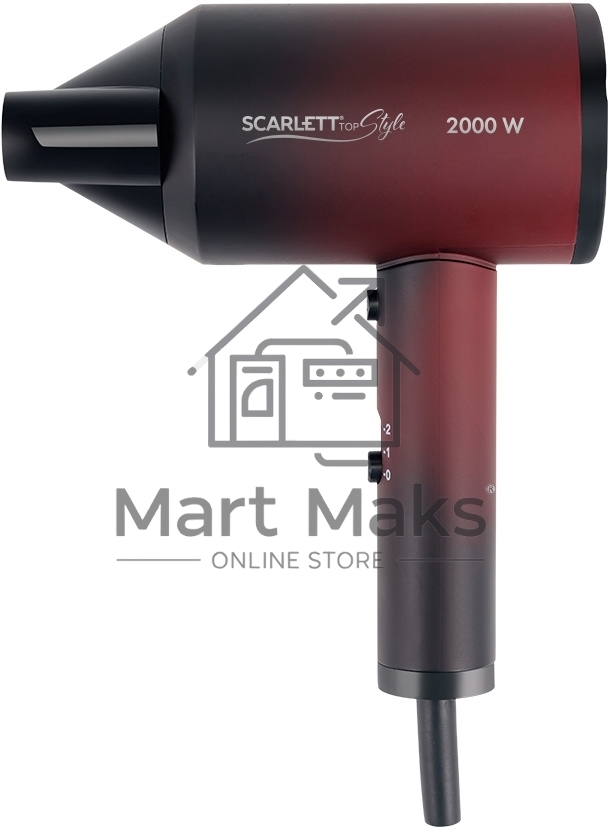 Фен Scarlett SC-HD70I38 2000Вт бордовый